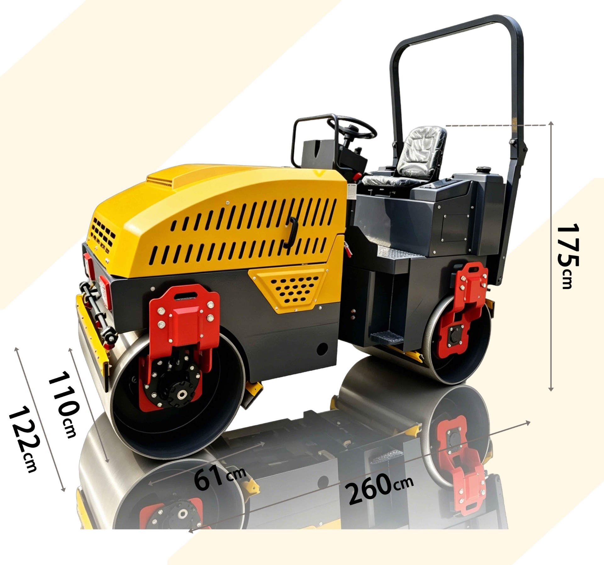 XHRS1100全液压压路机2.5吨参数表